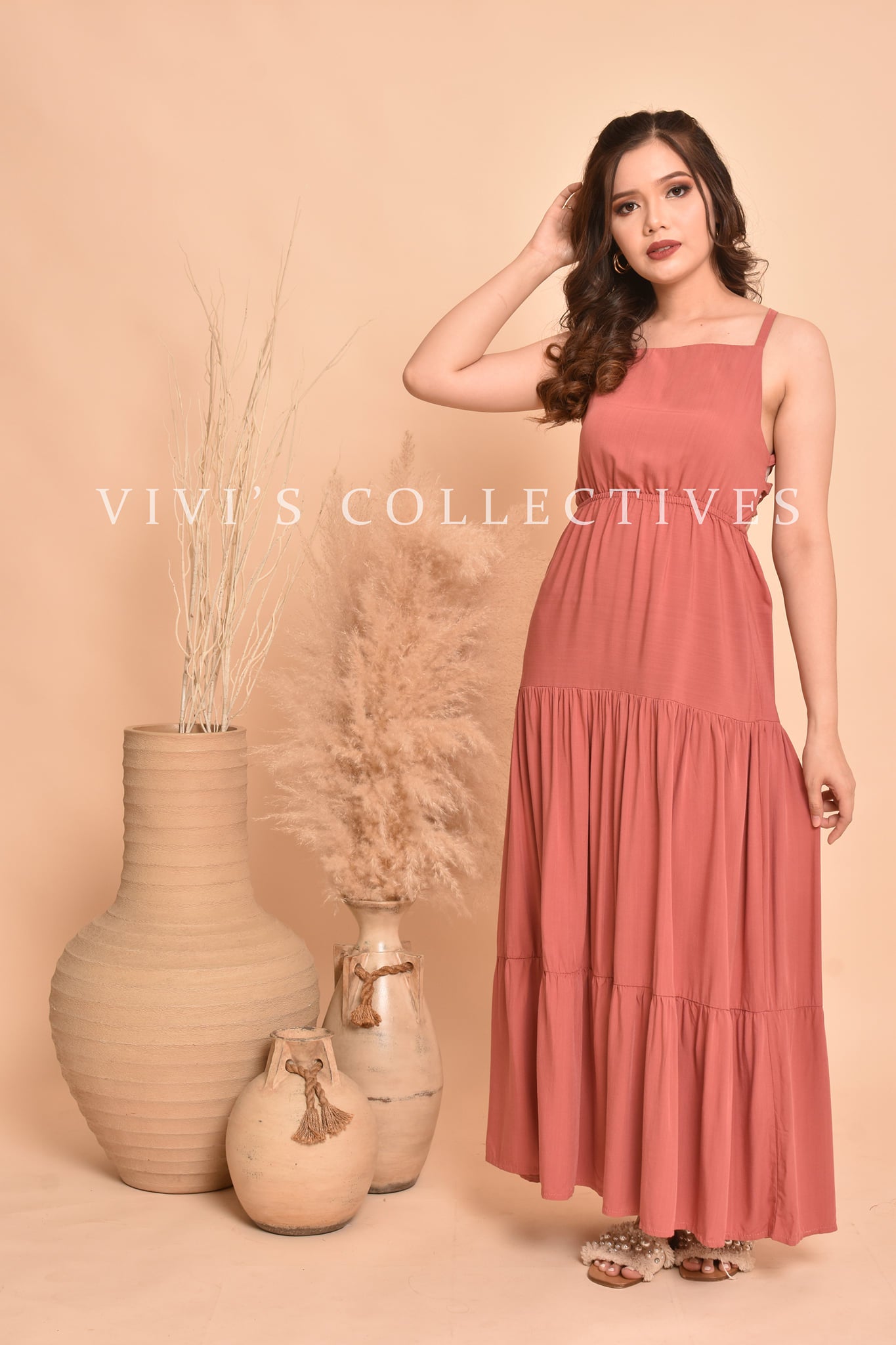 Serafina Plain Maxi Dress