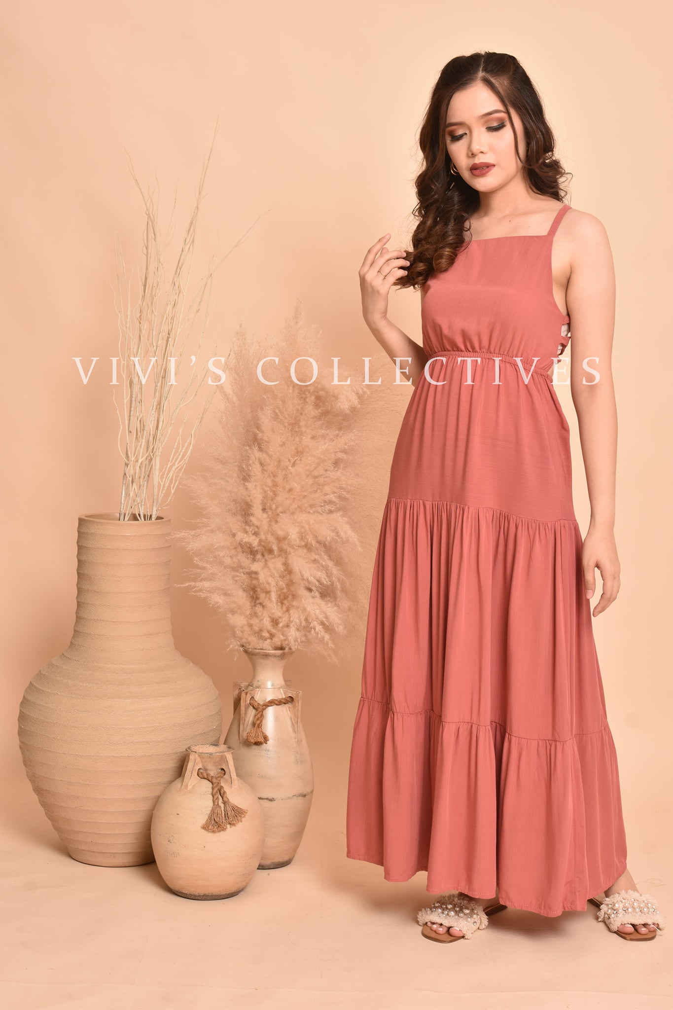 Serafina Plain Maxi Dress