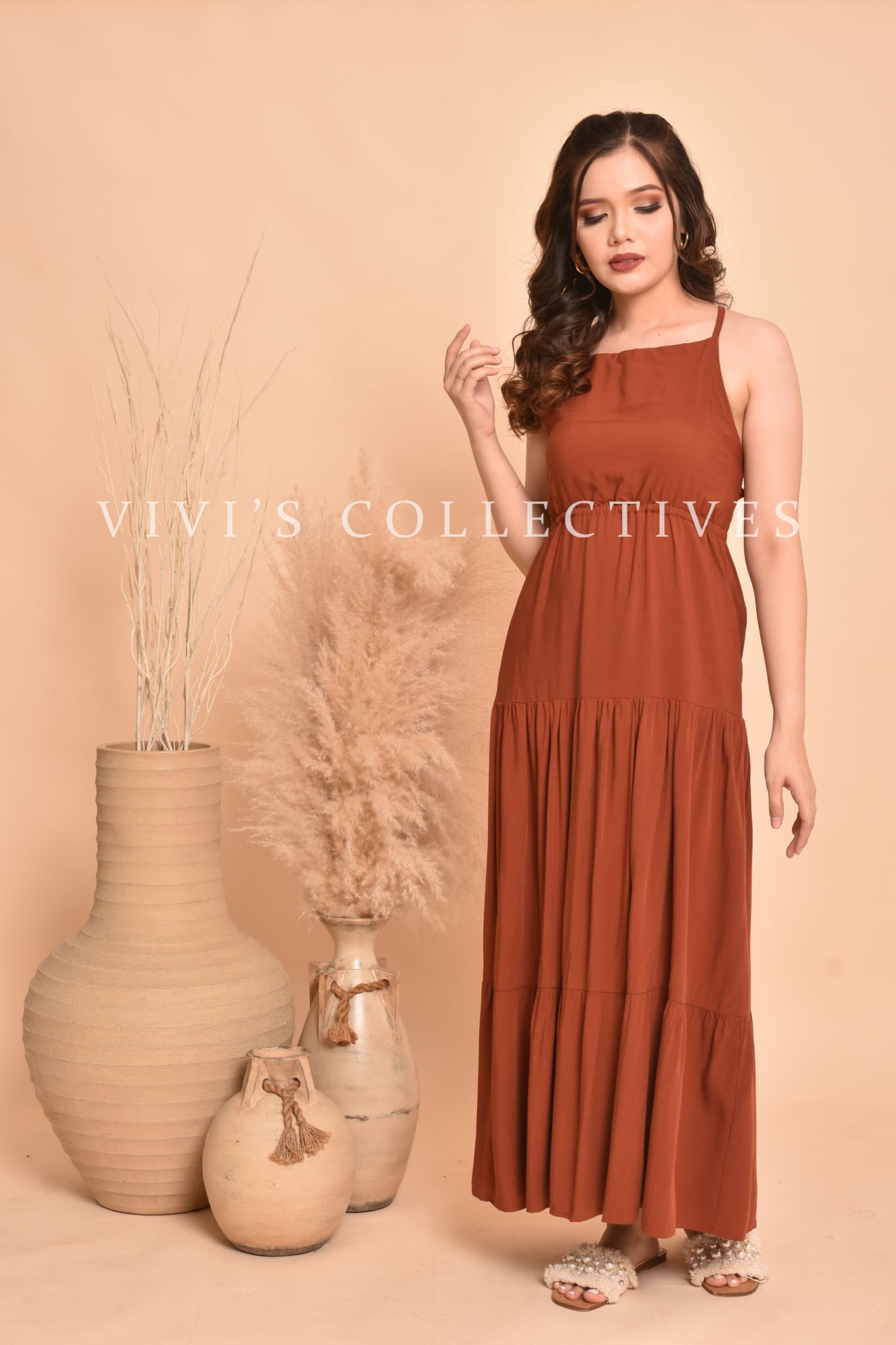 Serafina Plain Maxi Dress