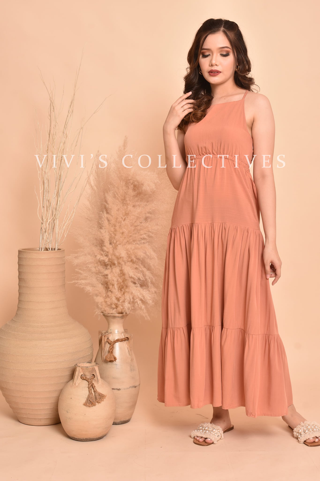 Serafina Plain Maxi Dress