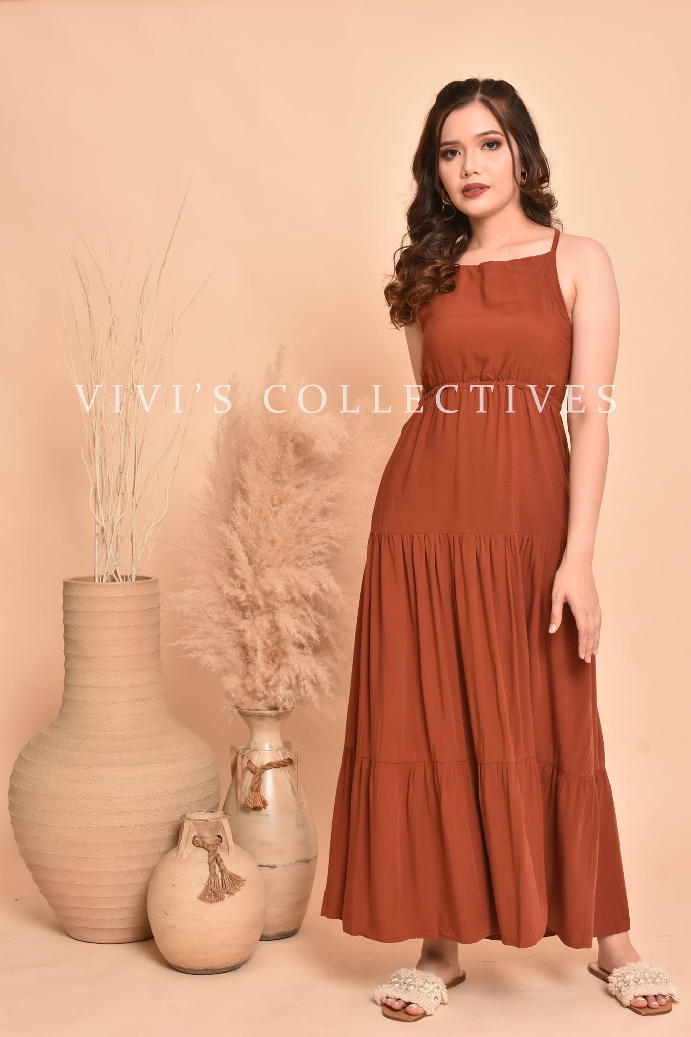 Serafina Plain Maxi Dress