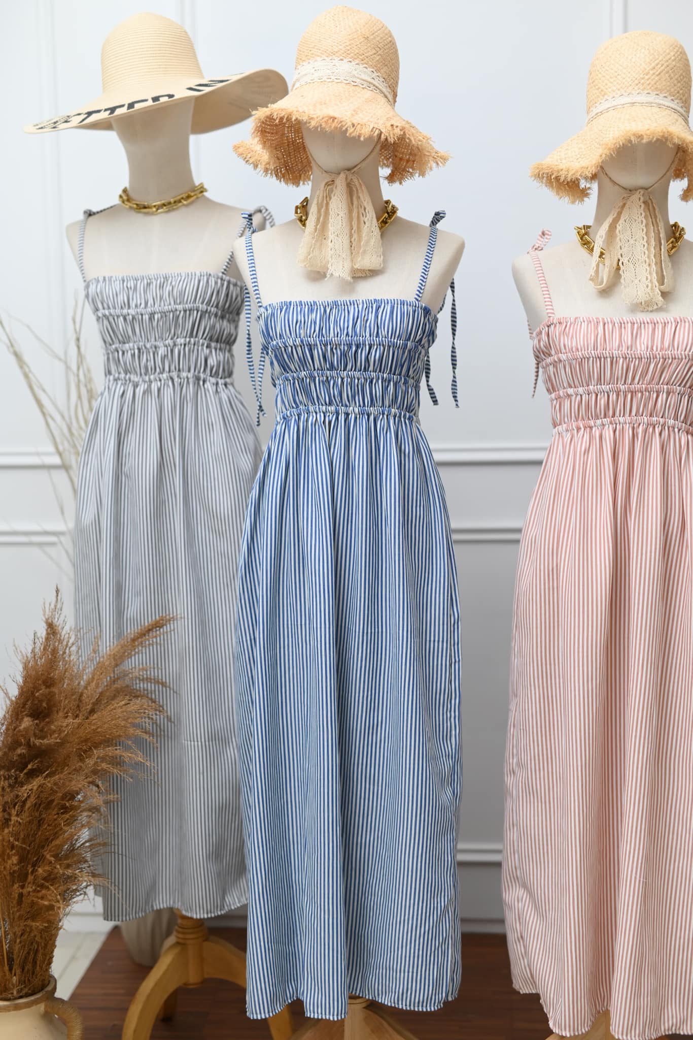 Pandora Maxi Dress (Stripes)