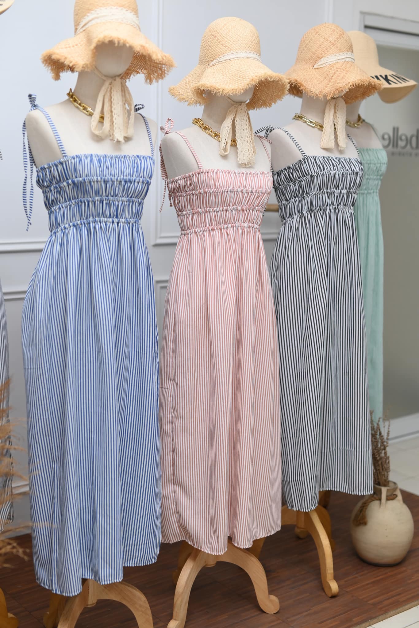 Pandora Maxi Dress (Stripes)