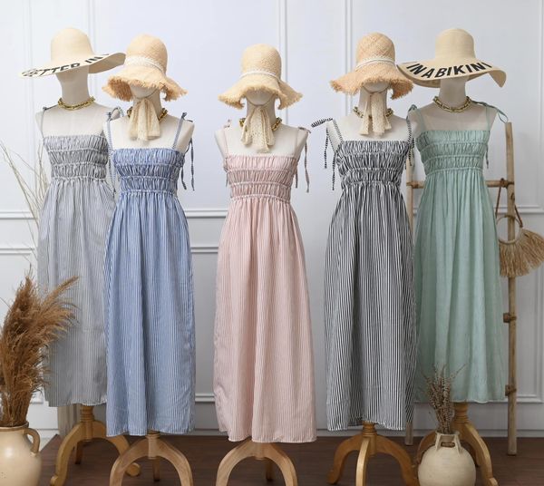 Pandora Maxi Dress (Stripes)
