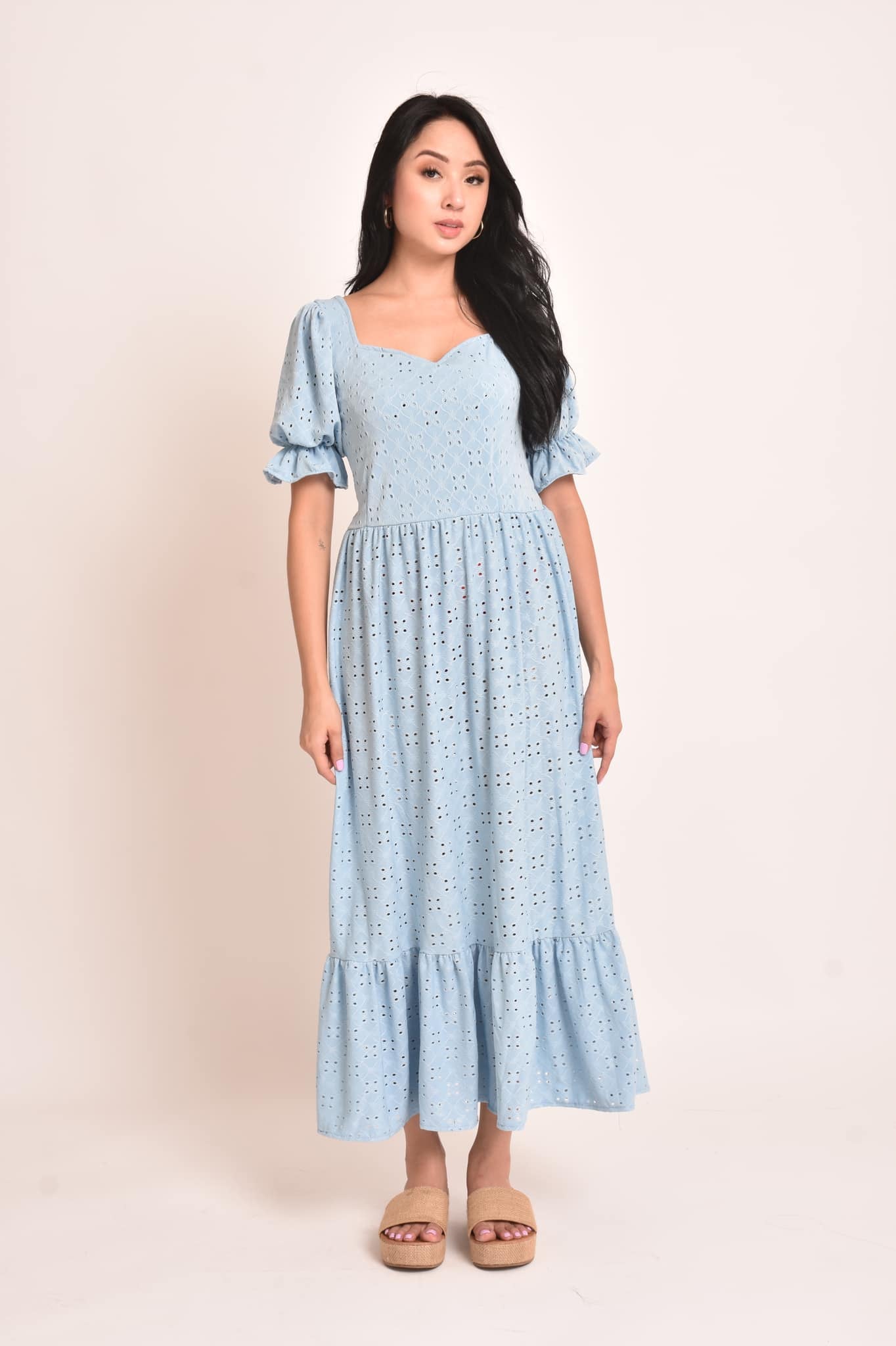 Sabrina Eyelet Maxi Dress