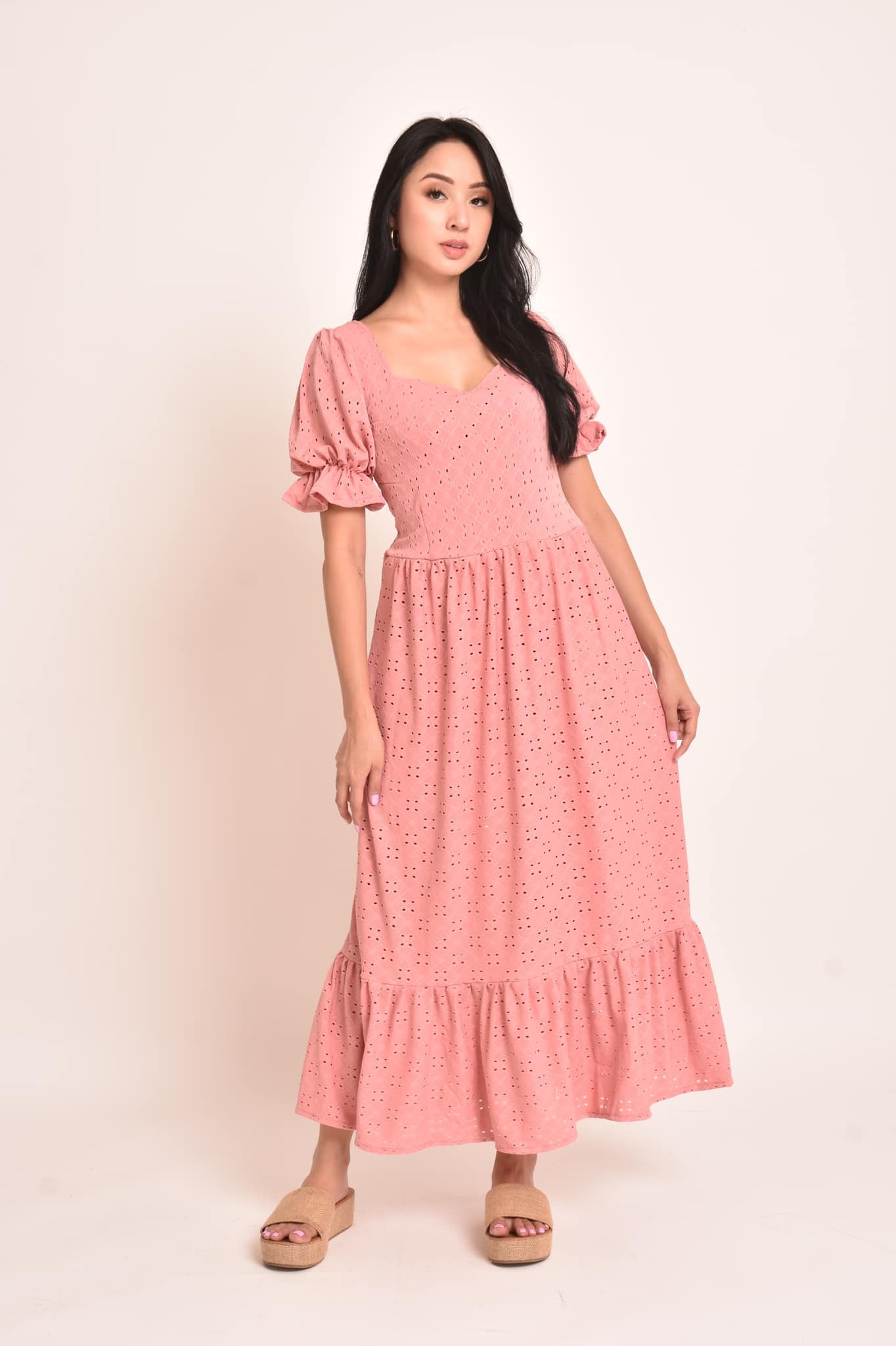 Sabrina Eyelet Maxi Dress