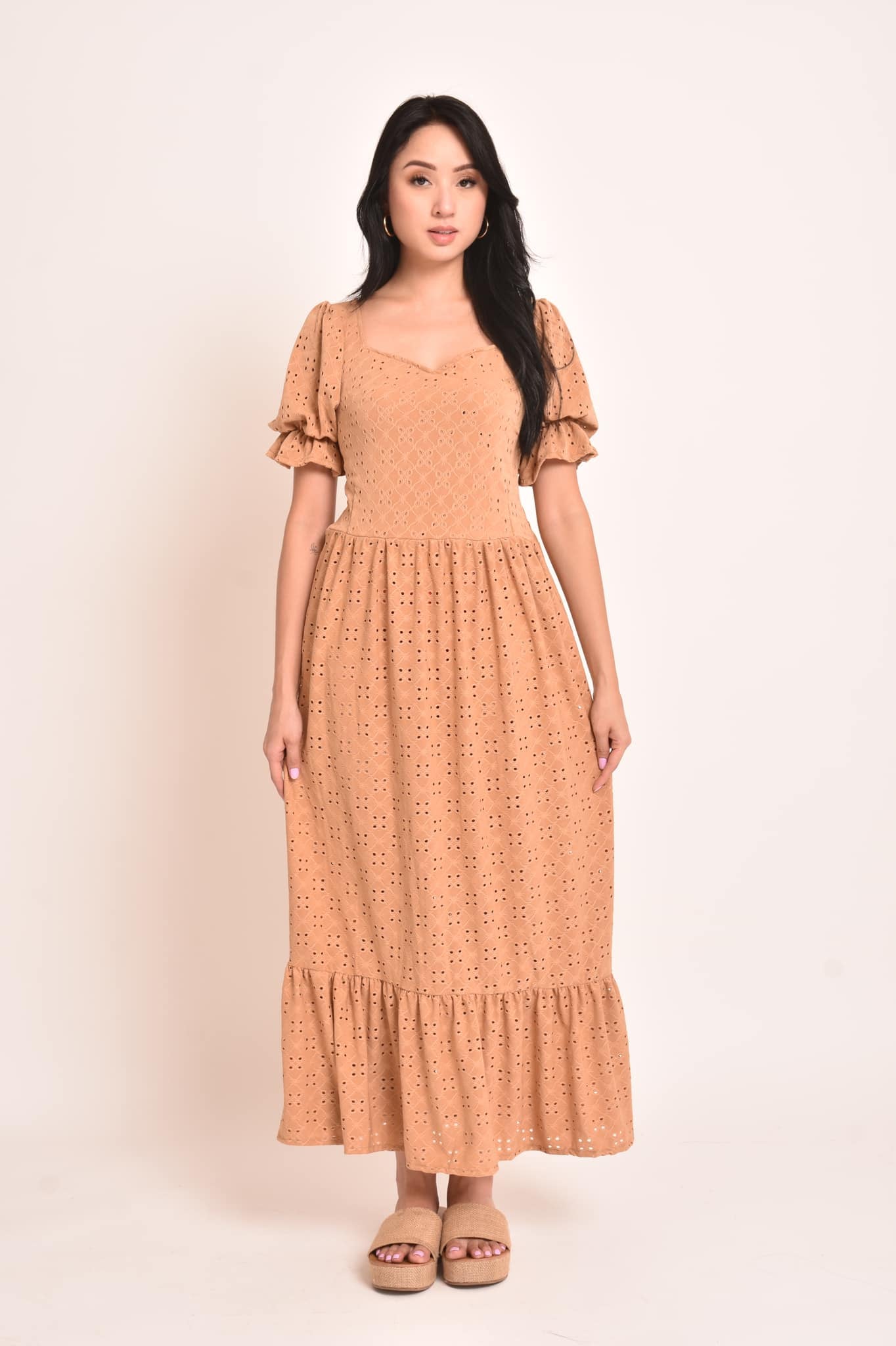 Sabrina Eyelet Maxi Dress