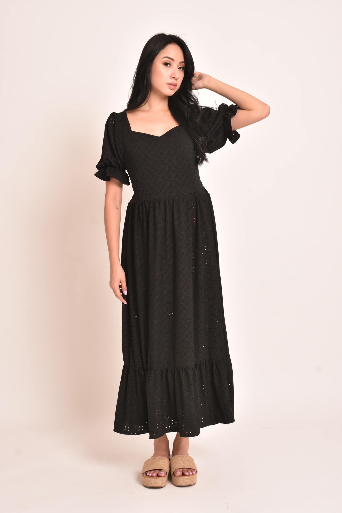 Sabrina Eyelet Maxi Dress