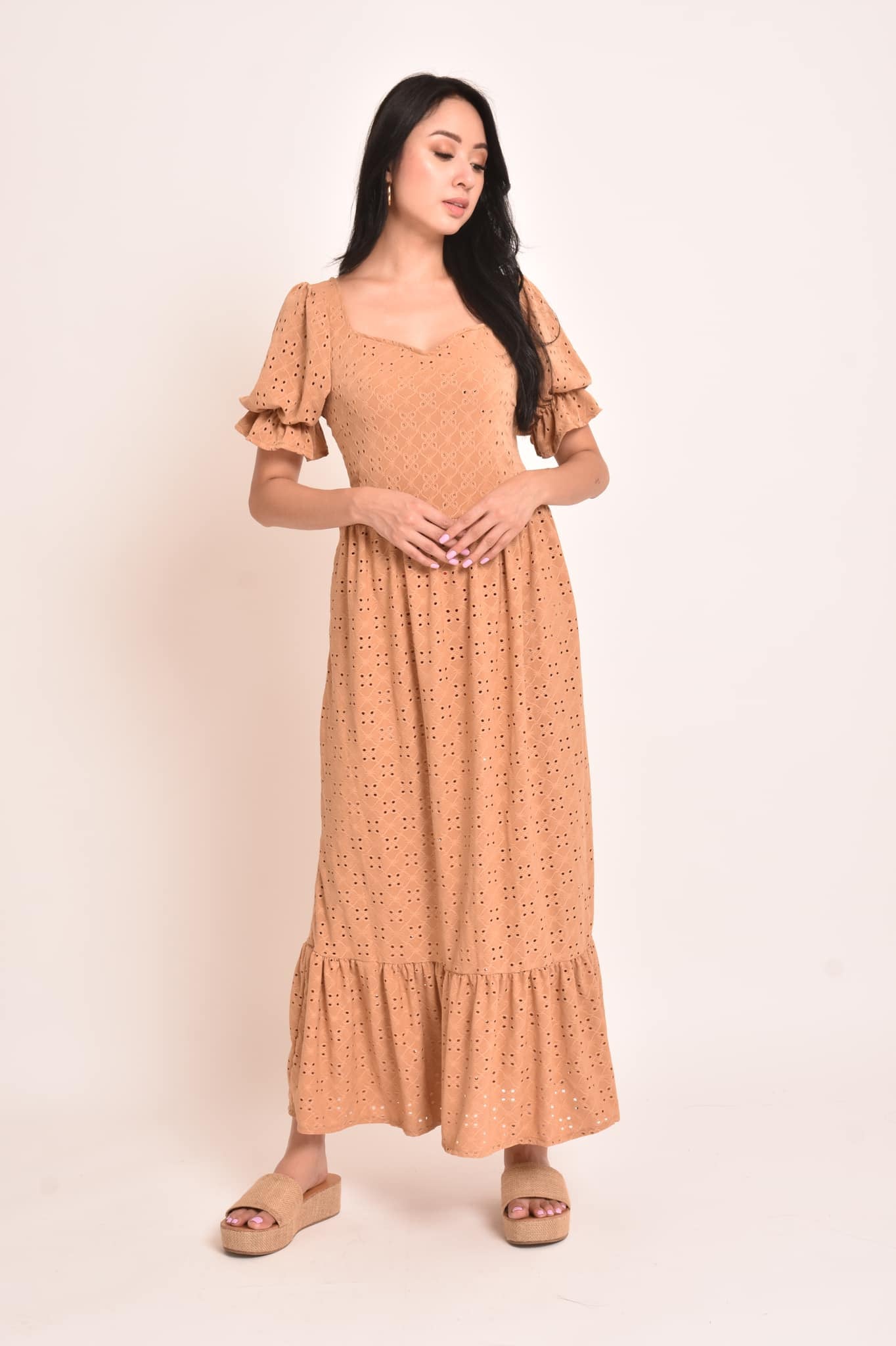 Sabrina Eyelet Maxi Dress