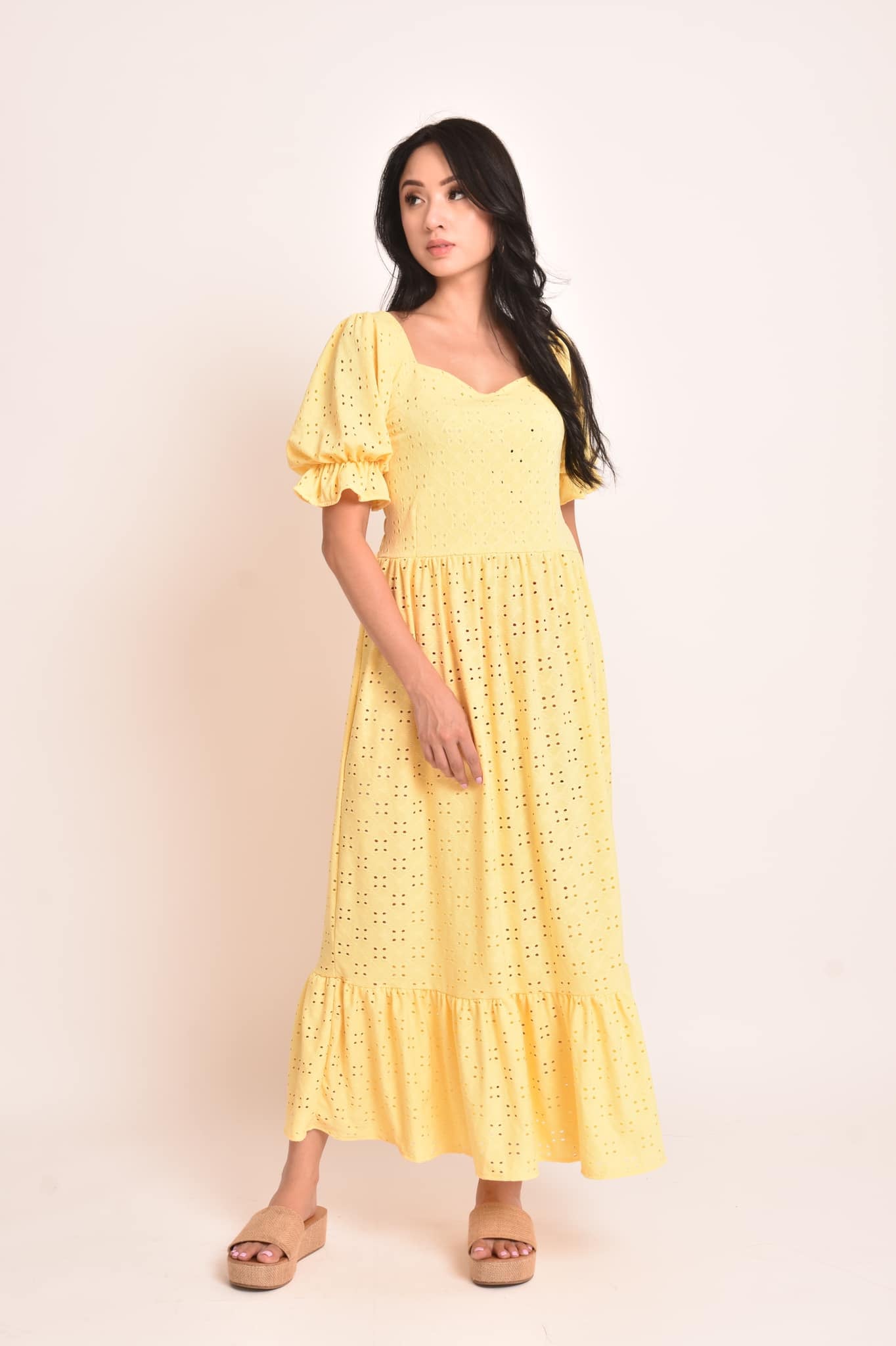 Sabrina Eyelet Maxi Dress