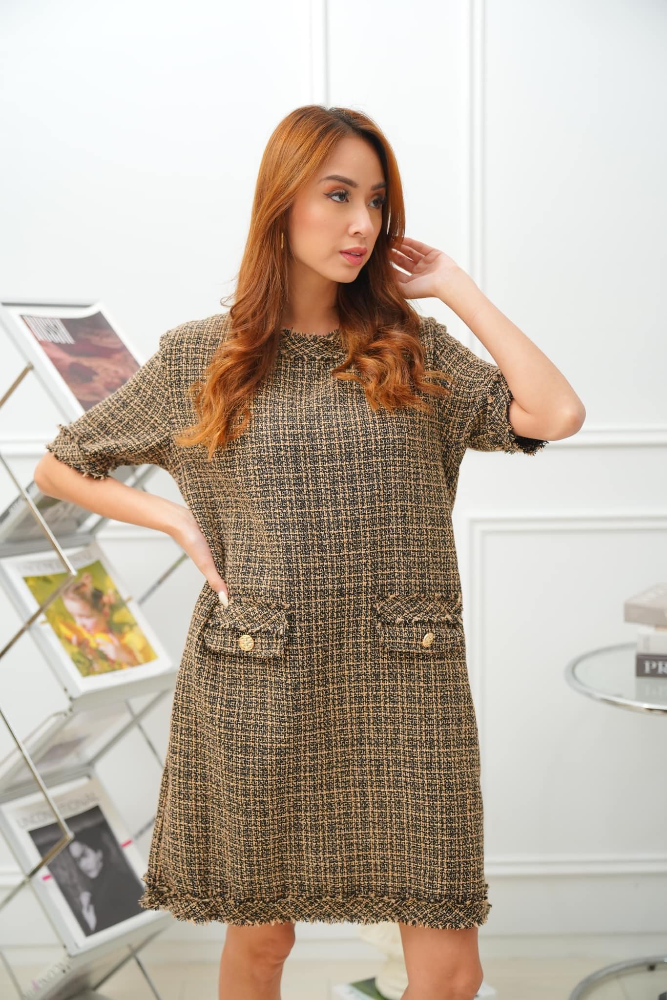 Beatrice Tweed Dress