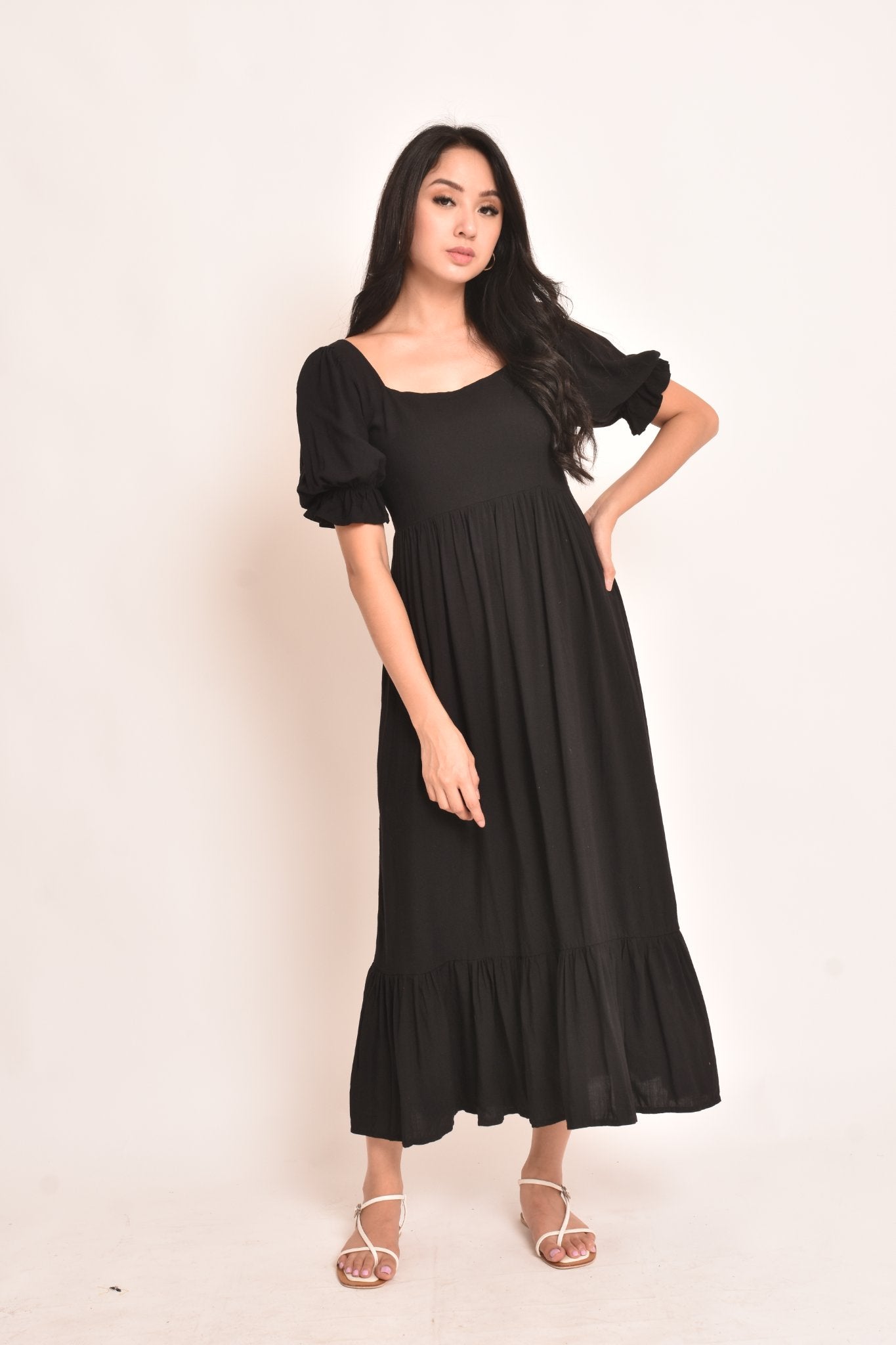 Sabrina Plain Maxi Dress