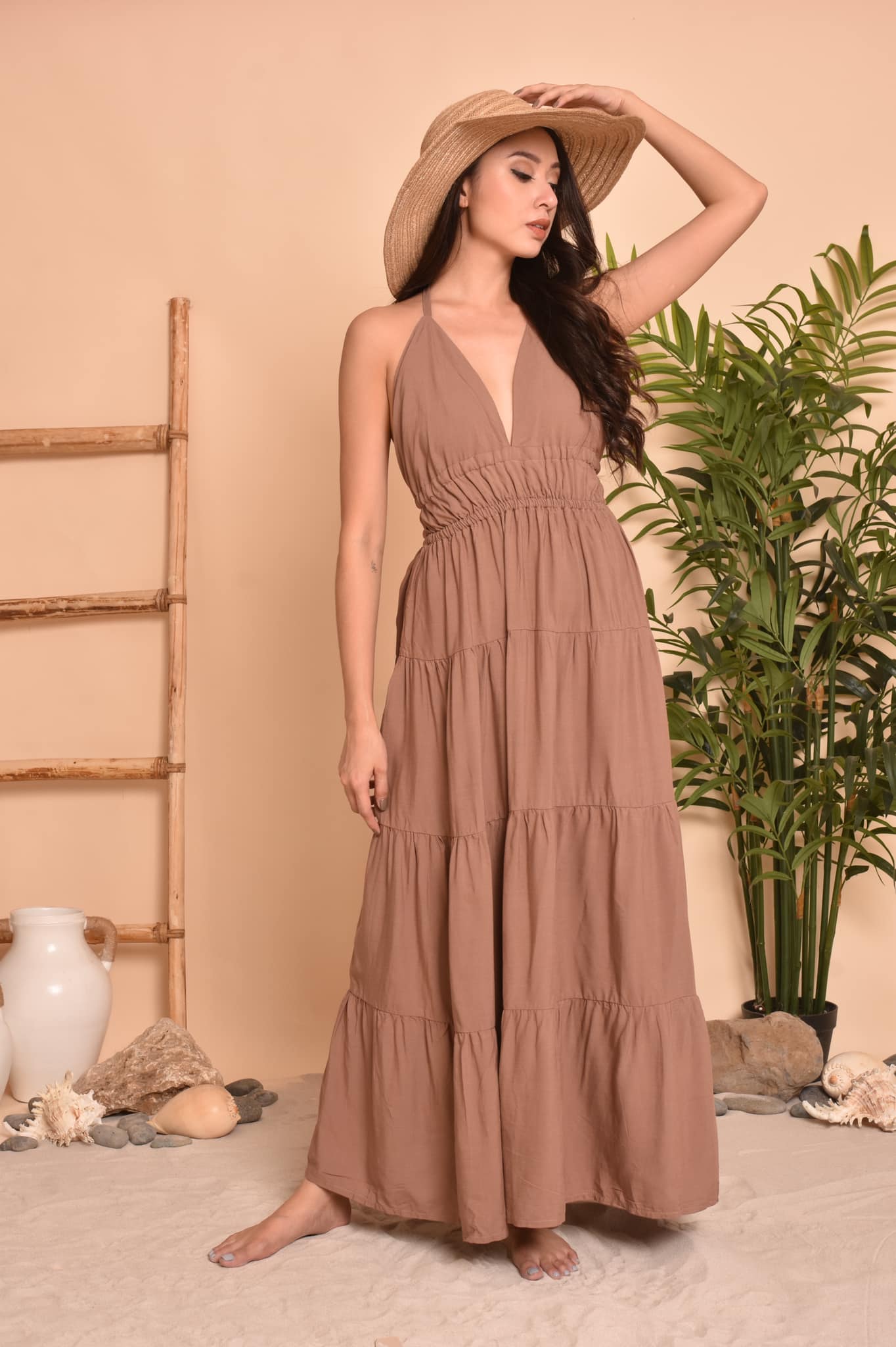 Savannah Plain Maxi Dress