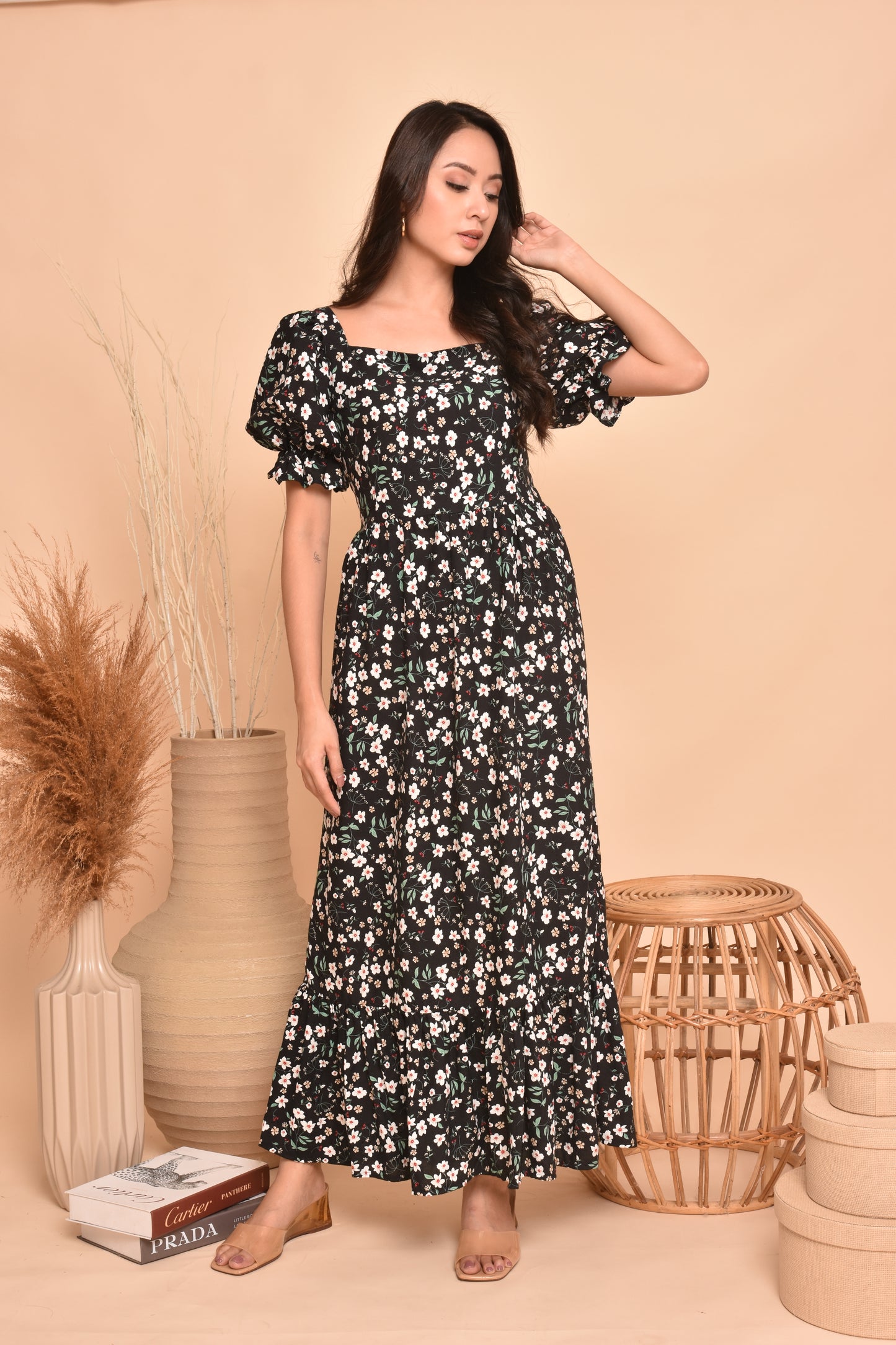 Sabrina Printed Maxi Dress